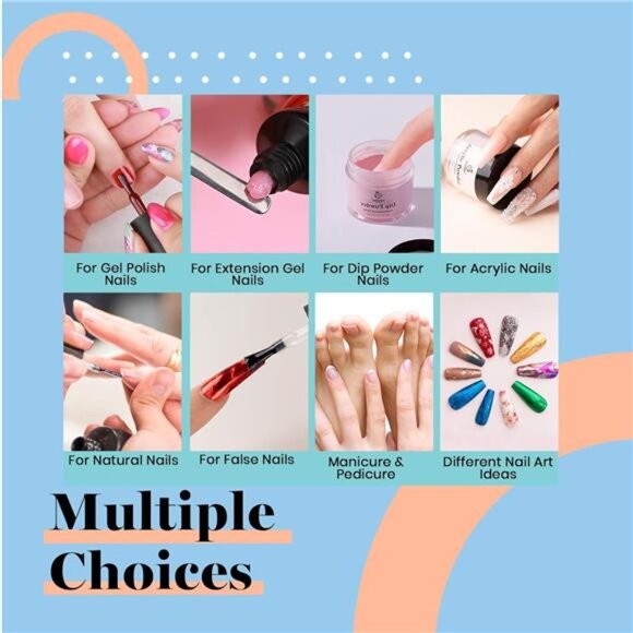 Beetles Nail Foil Glue Gel 2 Bottles 15ML with 20PCS Flower Butterfly and Metal - Picture 5 of 7